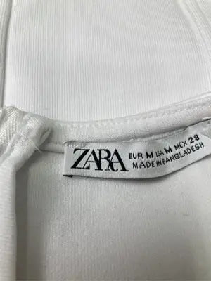 ZARA/ザラ/ベスト/トップス/ホワイト/USA M