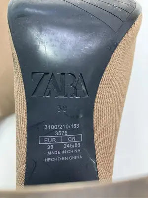 ZARA/ザラ/ブーツ/シューズ/ブラウン/38      245/86