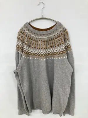 coen/コーエン/ニット/セーター/トップス/グレー/LARGE