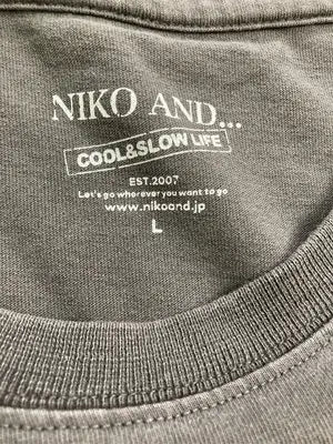 niko and .../ニコアンド/Tシャツ/カットソー/トップス/グレー/L