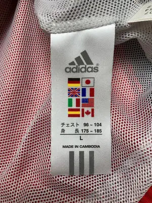 adidas/アディダス/ノーカラージャケット/ジャケット/アウター/レッド/L/G