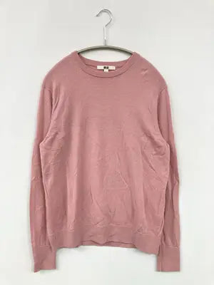 UNIQLO/ユニクロ/Tシャツ/カットソー/トップス/ピンク/L