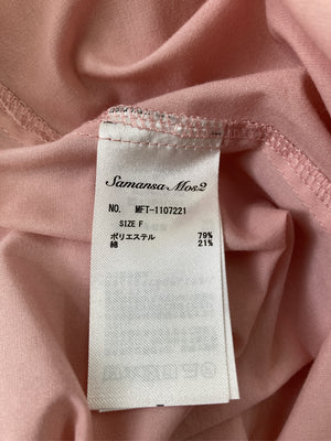 Samansa Mos2/サマンサモスモス/シャツワンピース/ワンピース/ドレス/ピンク/F