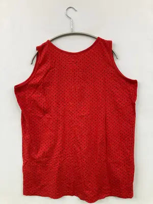 tricobel/タンクトップ/トップス/レッド/XL
