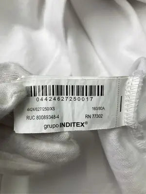 ZARA/ザラ/Tシャツ/カットソー/トップス/ホワイト/USA XS