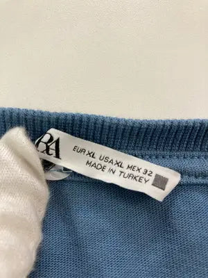 ZARA/ザラ/Tシャツ/カットソー/トップス/ブルー/USA XL