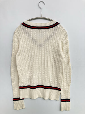 しまむら/シマムラ/ニット/セーター/トップス/ホワイト/M