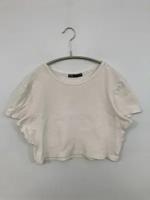 ZARA/ザラ/Tシャツ/カットソー/トップス/ホワイト/L