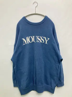 MOUSSY/マウジー/ニット/セーター/トップス/ブルー/FREE