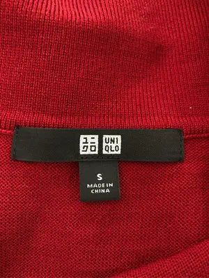 UNIQLO/ユニクロ/ニット/セーター/トップス/レッド/S