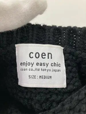 coen/コーエン/ニット/セーター/トップス/ブラック/MEDIUM