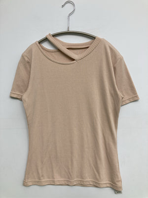 SLY/スライ/Tシャツ/カットソー/トップス/ベージュ/F