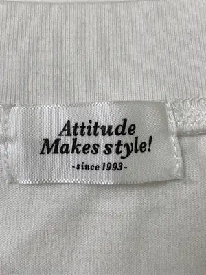 Attitude makes style!/アティチュードメイクススタイル/Tシャツ/カットソー/トップス/ホワイト/F