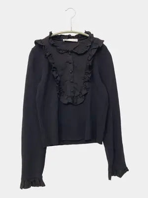 ZARA/ザラ/シャツ/ブラウス/トップス/ブラック/USA L