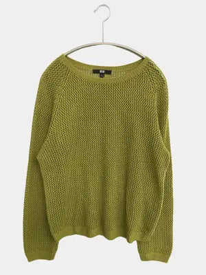 UNIQLO/ユニクロ/ニット/セーター/トップス/グリーン/L