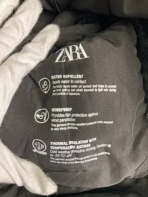 ZARA/ザラ/ダウンジャケット/コート/ジャケット/アウター/ブラック/XS