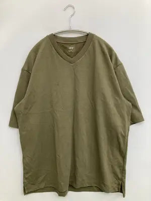 UNIQLO/ユニクロ/Tシャツ/カットソー/トップス/カーキ/XL