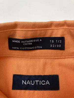 NAUTICA/ノーティカ/シャツ/ブラウス/トップス/オレンジ/16 1/2