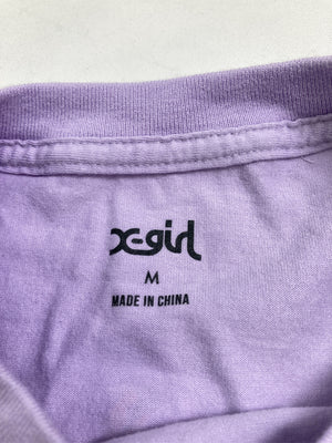 X-GIRL/エックスガール/Tシャツ/カットソー/トップス/パープル/M