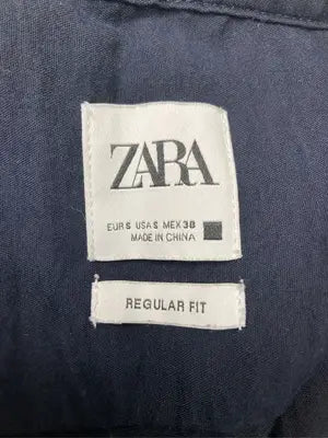 ZARA/ザラ/シャツ/ブラウス/トップス/ネイビー/USA S
