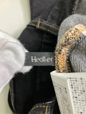Heather/ヘザー/デニムパンツ/パンツ/ブラック/S