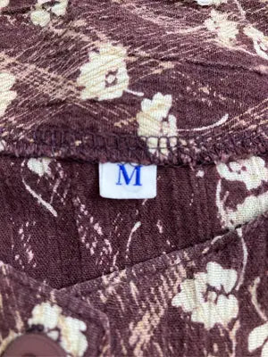 Salonge/シャツ/ブラウス/トップス/ブラウン/M