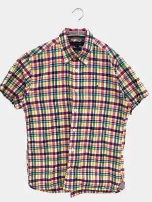 TOMMY HILFIGER/トミーヒルフィガー/シャツ/ブラウス/トップス/レッド/M