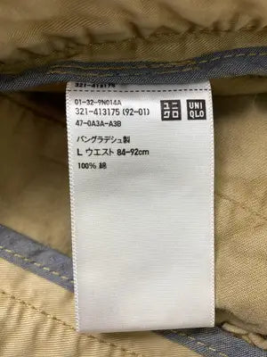 UNIQLO/ユニクロ/チノパンツ/パンツ/ベージュ/L