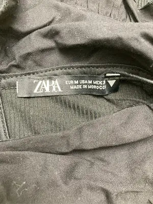 ZARA/ザラ/Tシャツ/カットソー/トップス/ブラック/EUR M