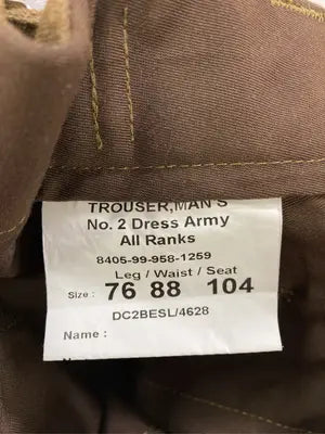 TROUSER/スラックス/パンツ/ブラウン/Leg76  Waist88  Seat104