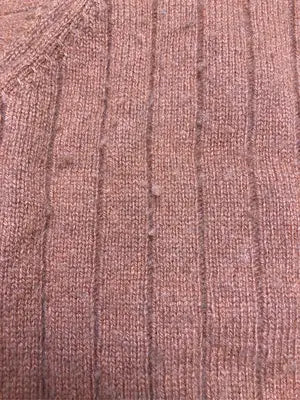 CASHMERE/カシミヤ/ニット/セーター/トップス/オレンジ/LARGE