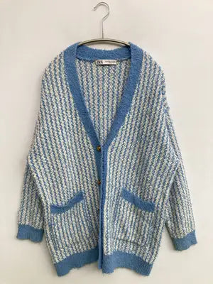 ZARA/ザラ/カーディガン/ボレロ/トップス/ブルー/USA XS-S