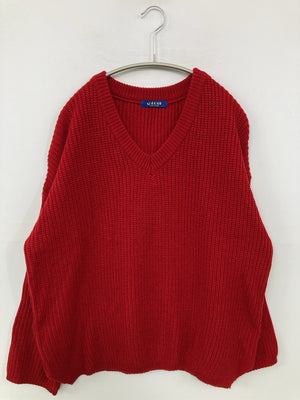 NACHO/ナチョ/ニット/セーター/トップス/レッド