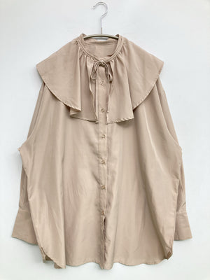 シャツ/ブラウス/トップス/ブラウン/M