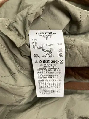 niko and .../ニコアンド/ベスト/トップス/ブラウン/F
