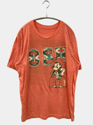 Tシャツ/カットソー/トップス/オレンジ