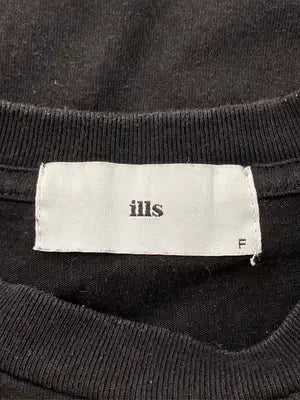 ills/イルズ/Tシャツ/カットソー/トップス/ブラック/F