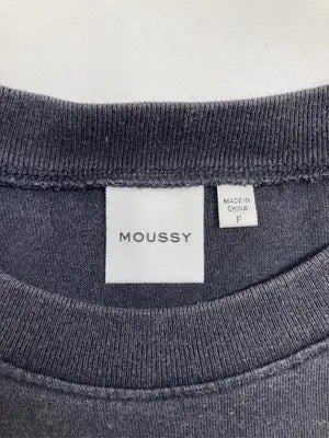 MOUSSY/マウジー/Tシャツ/カットソー/トップス/ブラック/F