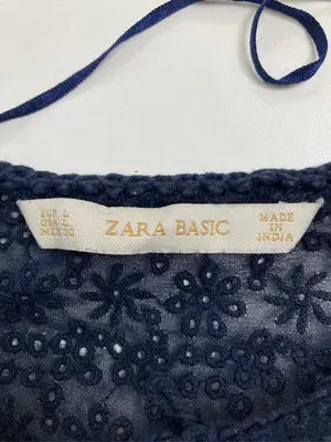 ZARA/ザラ/シャツ/ブラウス/トップス/ネイビー/EUR L/USA L/MEX 30