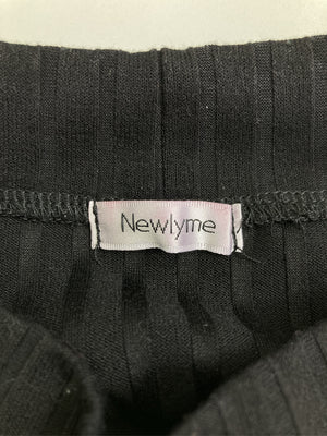 Newlyme/ニューリーミー/Tシャツ/カットソー/トップス/ブラック/M