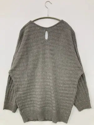 Flow and fixture/ニット/セーター/トップス/グレー/L バスト86～94　身長154～162