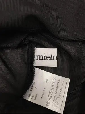 miette/ミエット/Tシャツ/カットソー/トップス/ブラック/F