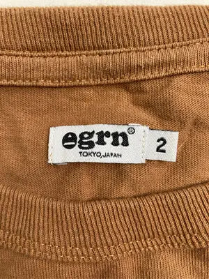 egrn/Tシャツ/カットソー/トップス/ブラウン/M