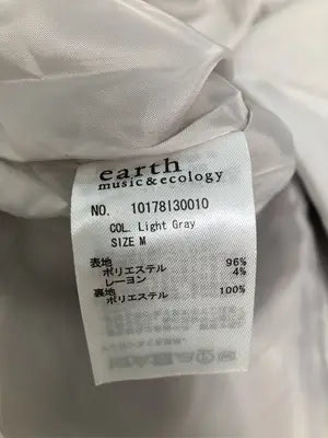 earth music&ecology/アースミュージックアンドエコロジー/ノーカラーコート/ジャケット/アウター/グレー/M