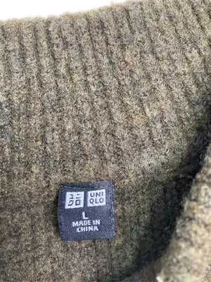 UNIQLO/ユニクロ/ニット/セーター/トップス/ブラウン/L