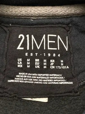21MEN/トゥエンティワンメン/スウェット/トップス/ブラック/M