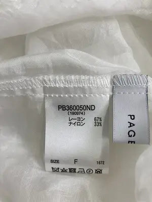 PAGEBOY/ページボーイ/シャツ/ブラウス/トップス/ホワイト/F