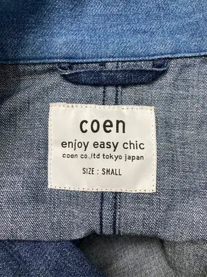 coen/コーエン/シャツ/ブラウス/トップス/ブルー/S