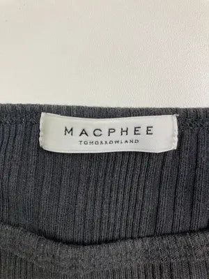 MACPHEE/マカフィー/Tシャツ/カットソー/トップス/ブラック/S