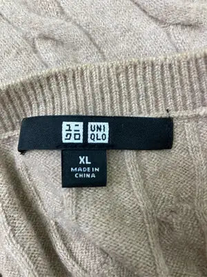 UNIQLO/ユニクロ/ニット/セーター/トップス/ベージュ/XL